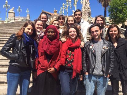 L'équipe des statgiaires 2016 et Marie Anne Le Meur