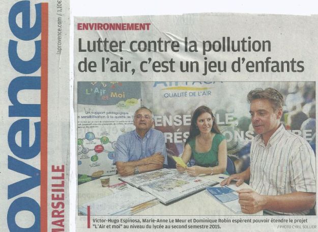 Scan de l'article de la Provence