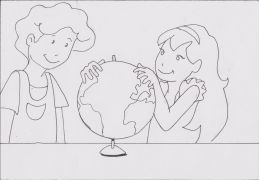 Dessin : Coloriage Globe