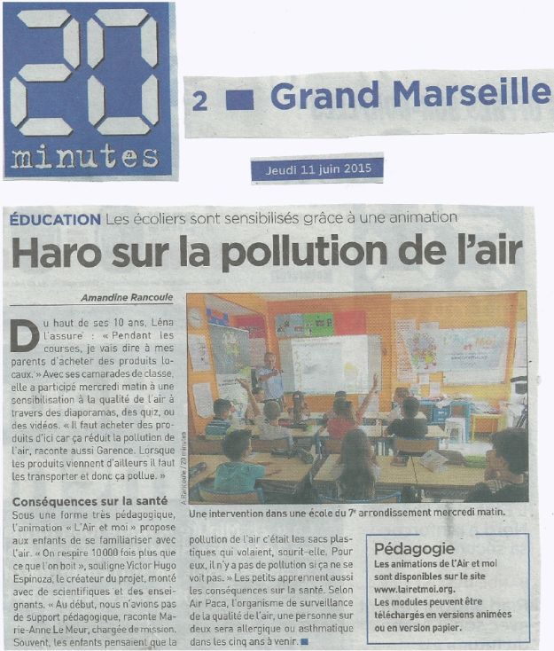Scan de l'article de la Provence
